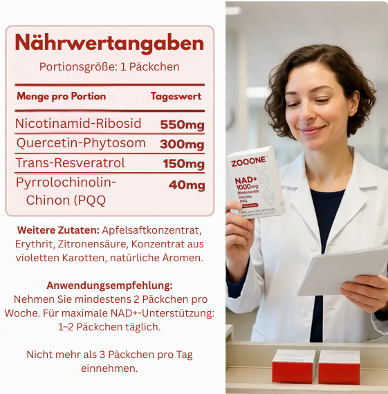 Anti-Aging Nad+ Zellenergie-Drink